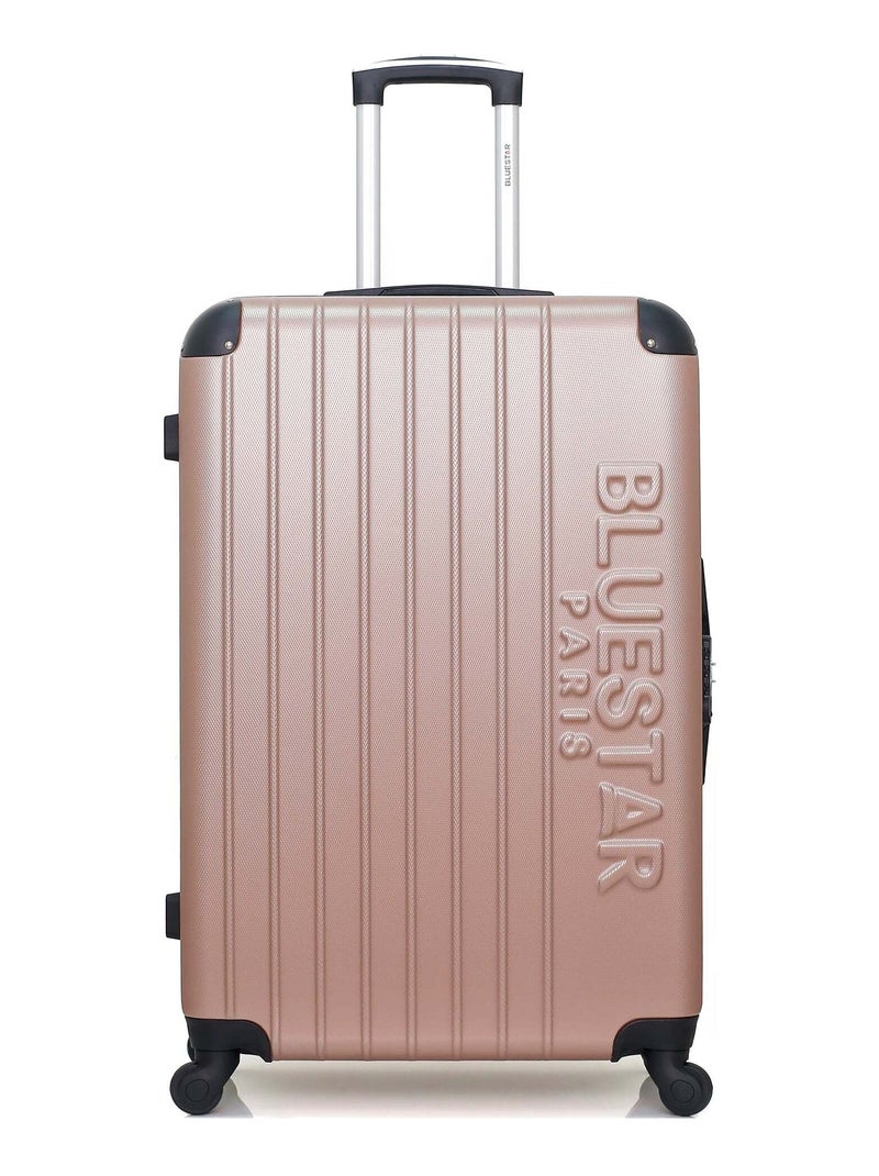 BLUESTAR - Valise Grand Format BUCAREST 75 cm 4 Roues Rose clair - Kiabi