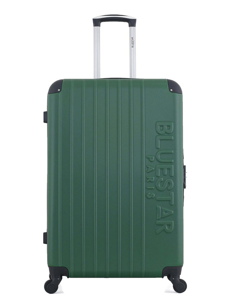BLUESTAR - Valise Grand Format BUCAREST 75 cm 4 Roues Vert foncé - Kiabi