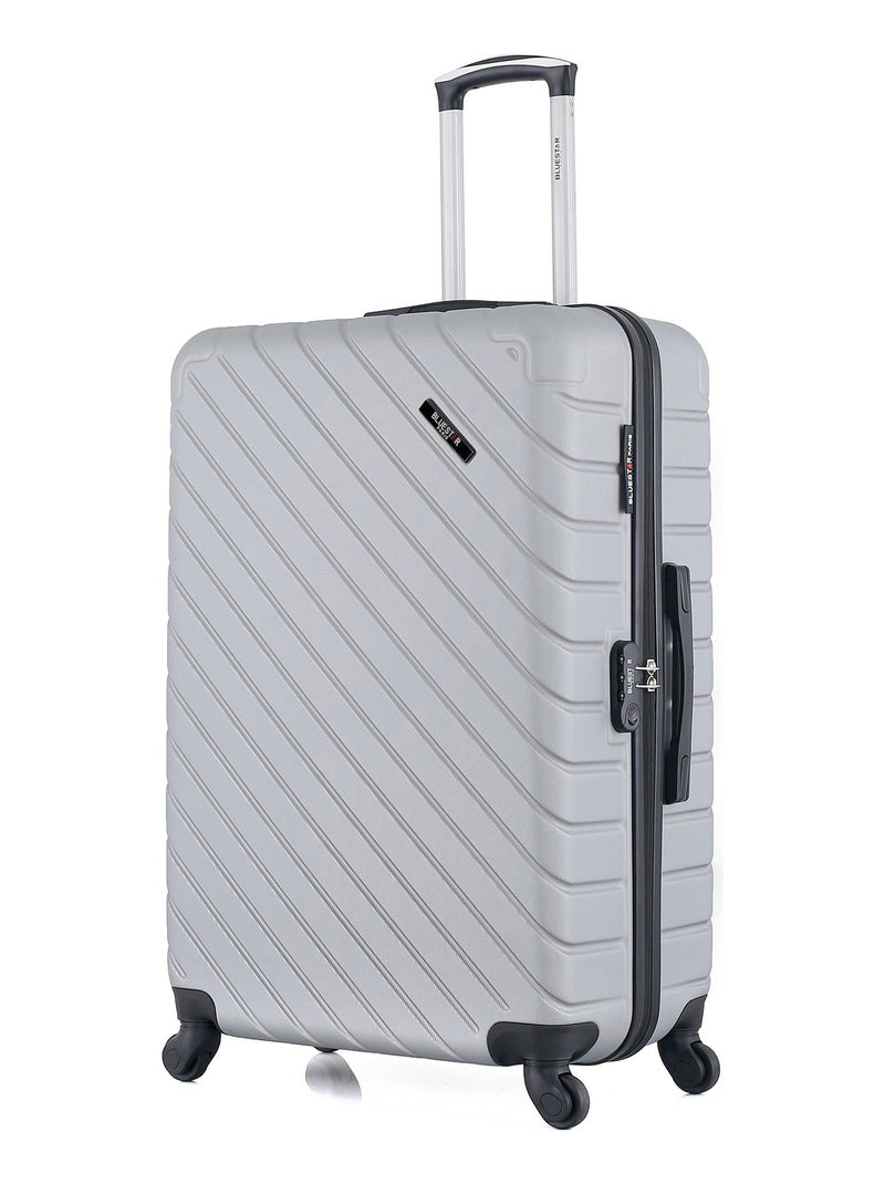 BLUESTAR - Valise Grand Format CITE 75 cm 4 Roues Gris - Kiabi