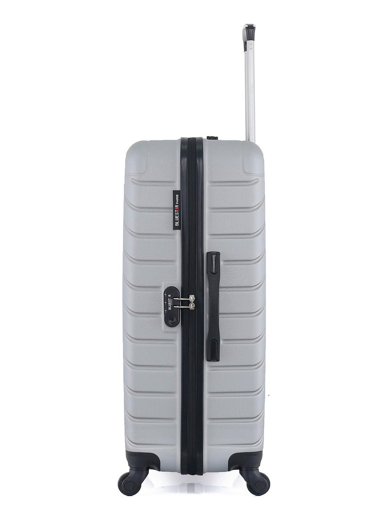 BLUESTAR - Valise Grand Format CITE 75 cm 4 Roues Gris - Kiabi