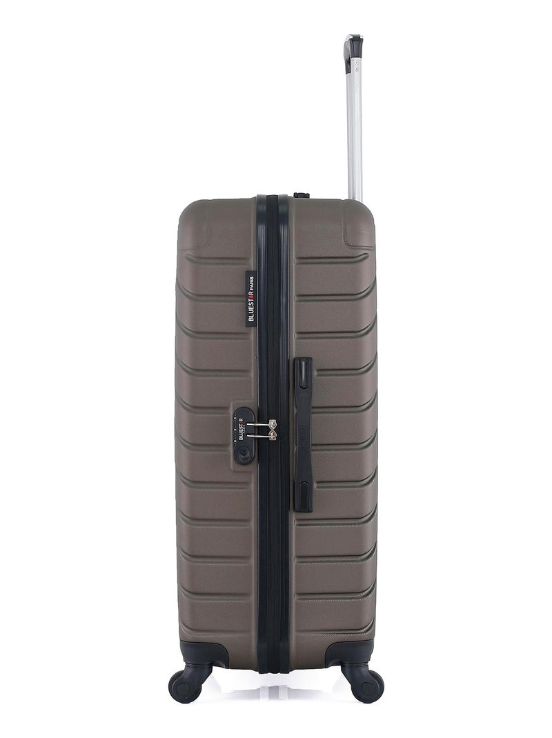 BLUESTAR - Valise Grand Format CITE 75 cm 4 Roues Marron - Kiabi