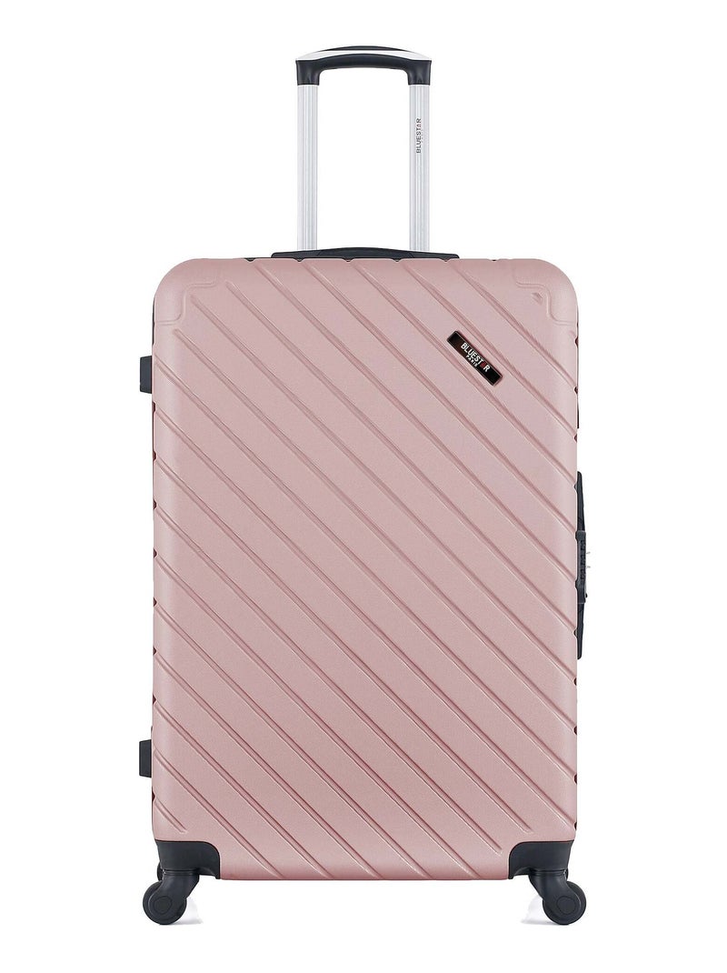 BLUESTAR - Valise Grand Format CITE 75 cm 4 Roues Rose clair - Kiabi