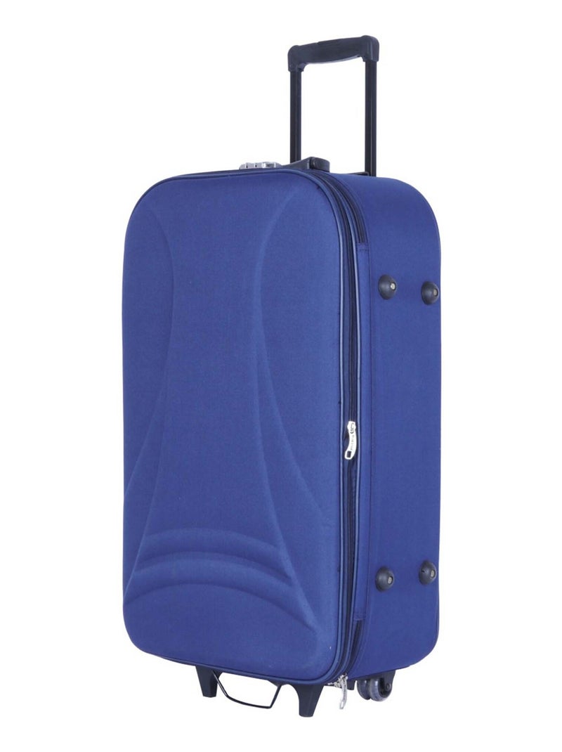 BLUESTAR - Valise Grand Format DACCA 77 cm 2 Roues Bleu Bleu marine - Kiabi