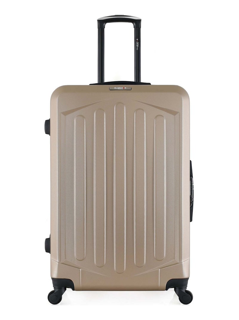 BLUESTAR - Valise Grand Format HAGEN 75 cm 4 Roues Beige - Kiabi