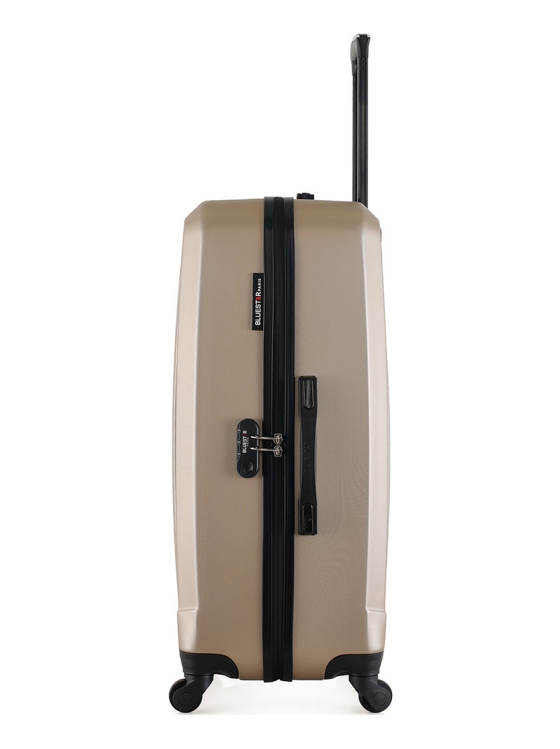 BLUESTAR - Valise Grand Format HAGEN 75 cm 4 Roues Beige - Kiabi
