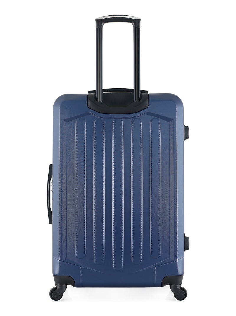 BLUESTAR - Valise Grand Format HAGEN 75 cm 4 Roues Bleu Bleu marine - Kiabi