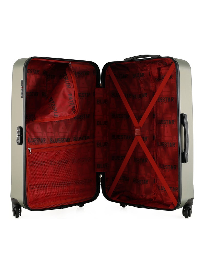 BLUESTAR - Valise Grand Format HAGEN 75 cm 4 Roues Kaki - Kiabi
