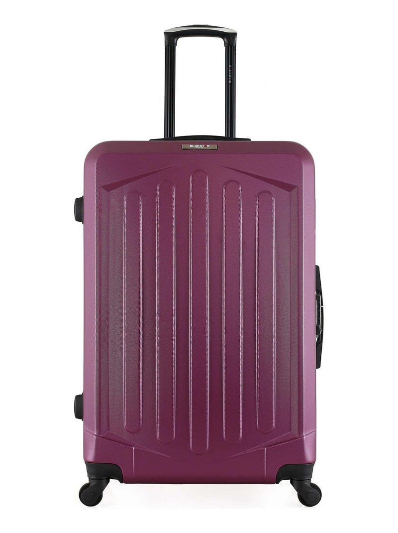 BLUESTAR - Valise Grand Format HAGEN 75 cm 4 Roues Violet prune - Kiabi