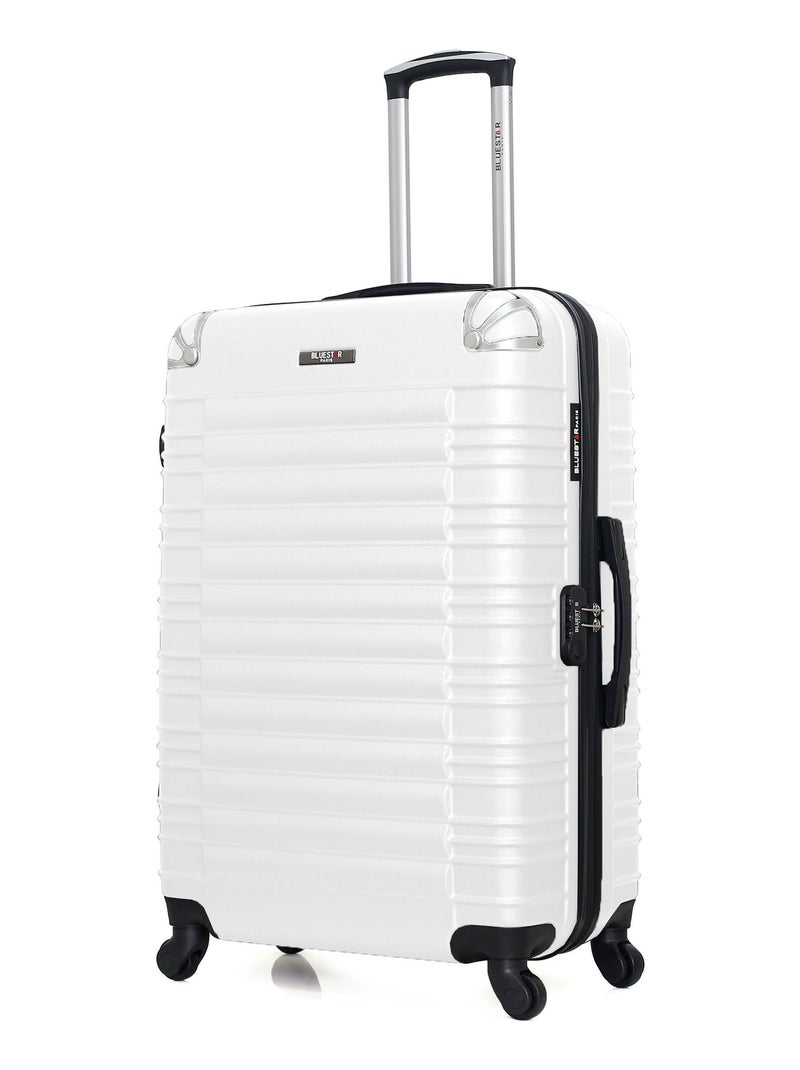 BLUESTAR - Valise Grand Format LIMA 75 cm 4 Roues Blanc - Kiabi