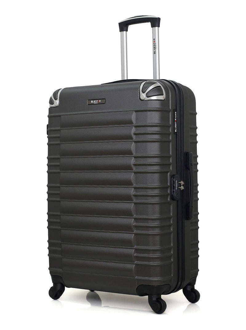 BLUESTAR - Valise Grand Format LIMA 75 cm 4 Roues Gris foncé - Kiabi