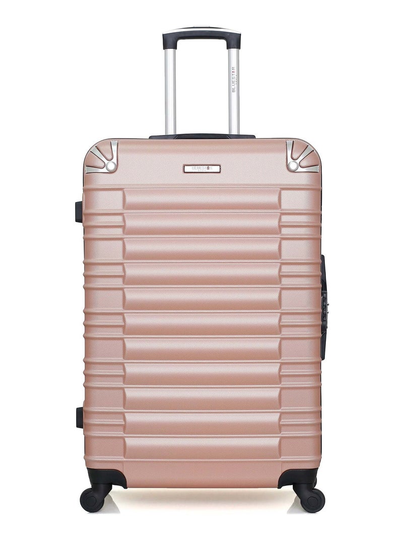 BLUESTAR - Valise Grand Format LIMA 75 cm 4 Roues Rose clair - Kiabi