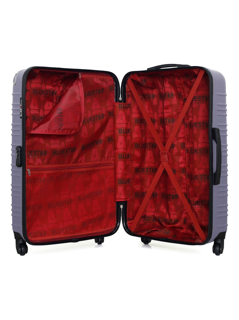 BLUESTAR - Valise Grand Format LIMA 75 cm 4 Roues Violet - Kiabi