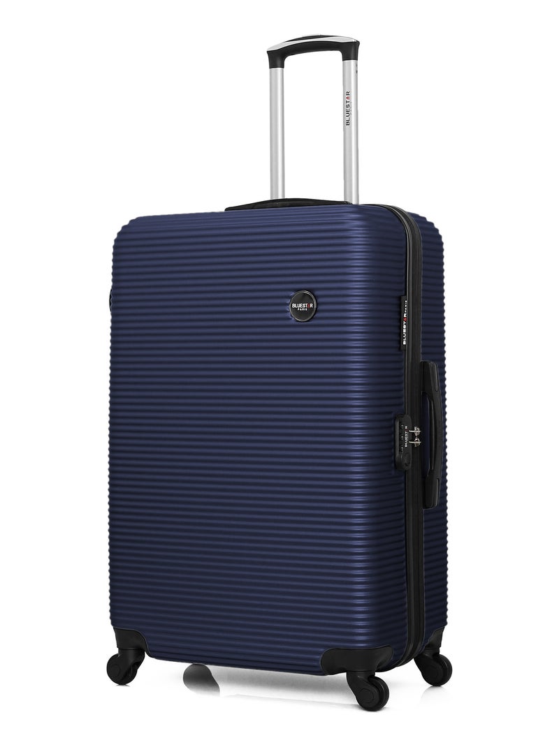 BLUESTAR - Valise Grand Format LONDON 75 cm 4 Roues Bleu Bleu marine - Kiabi
