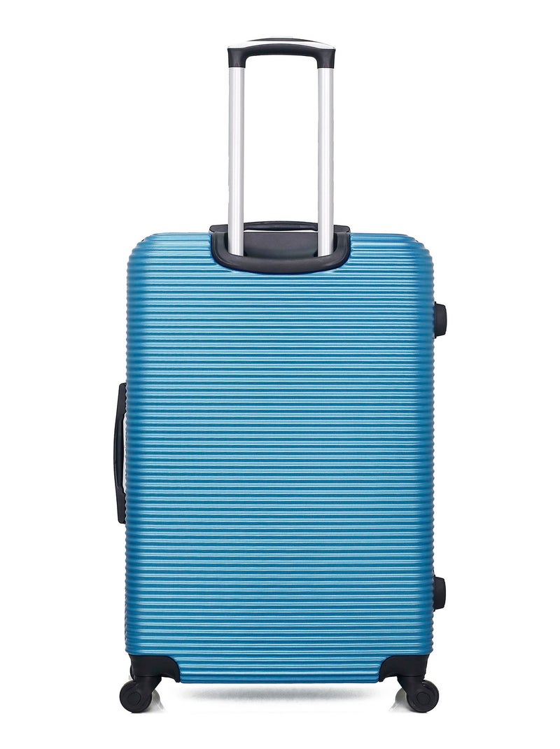 BLUESTAR - Valise Grand Format LONDON 75 cm 4 Roues Bleu - Kiabi