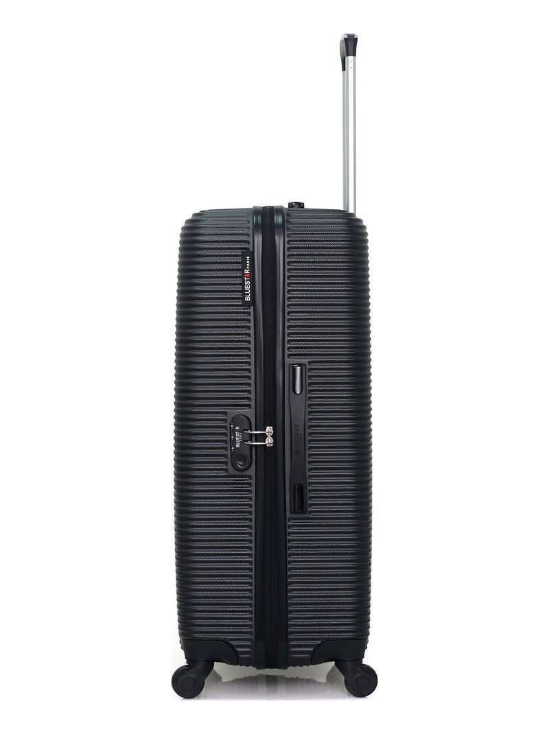BLUESTAR - Valise Grand Format LONDON 75 cm 4 Roues Noir - Kiabi