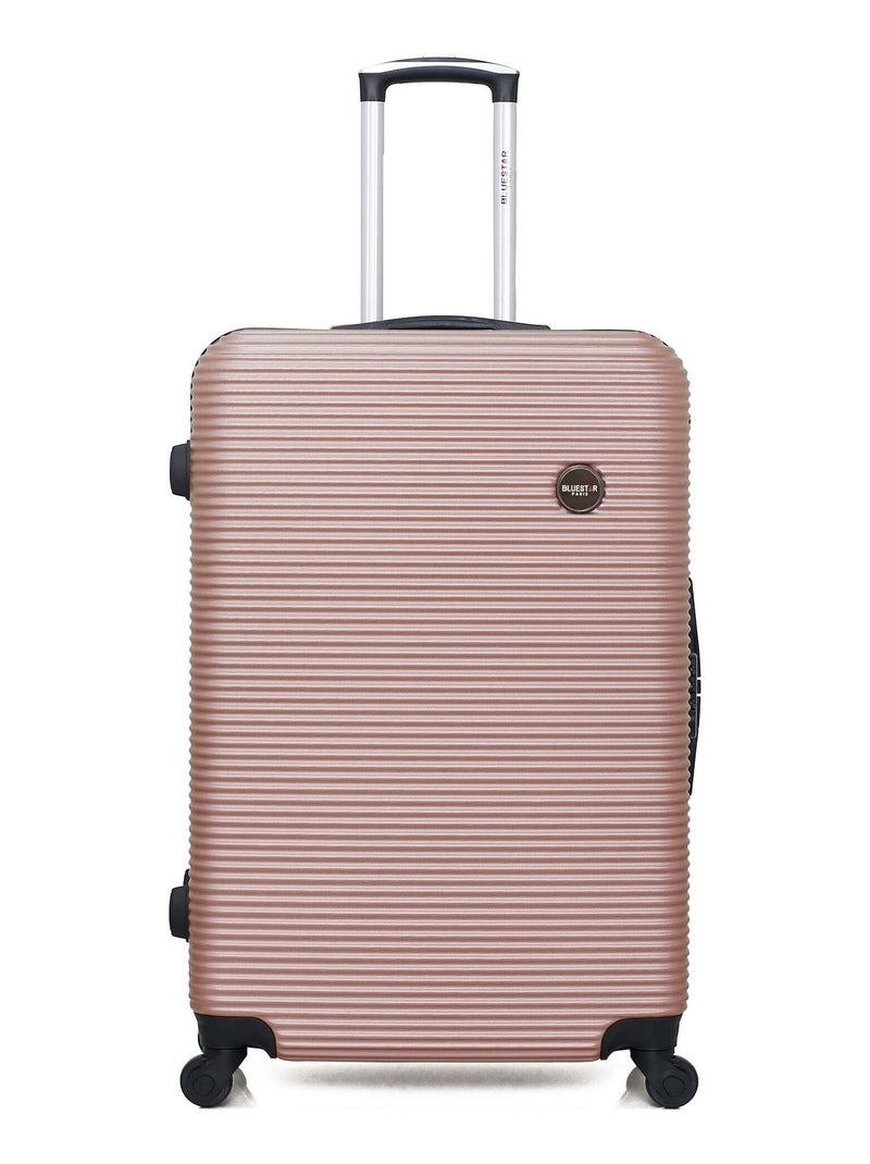 BLUESTAR - Valise Grand Format LONDON 75 cm 4 Roues Rose clair - Kiabi
