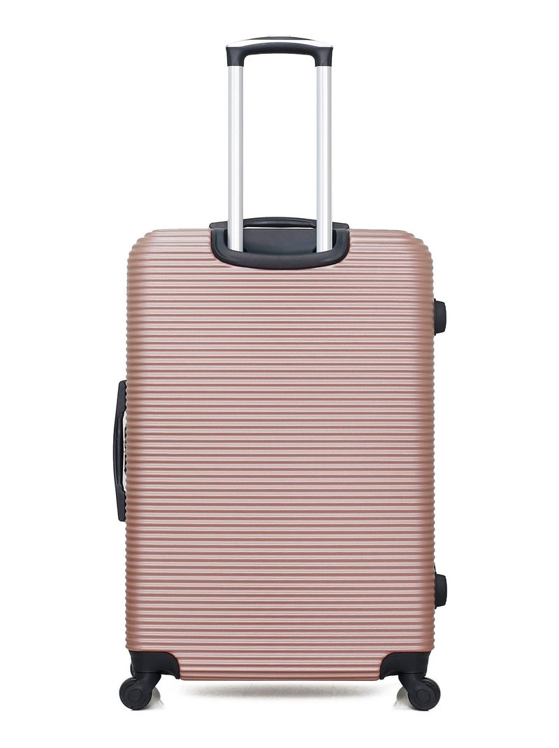 BLUESTAR - Valise Grand Format LONDON 75 cm 4 Roues Rose Métal - Kiabi