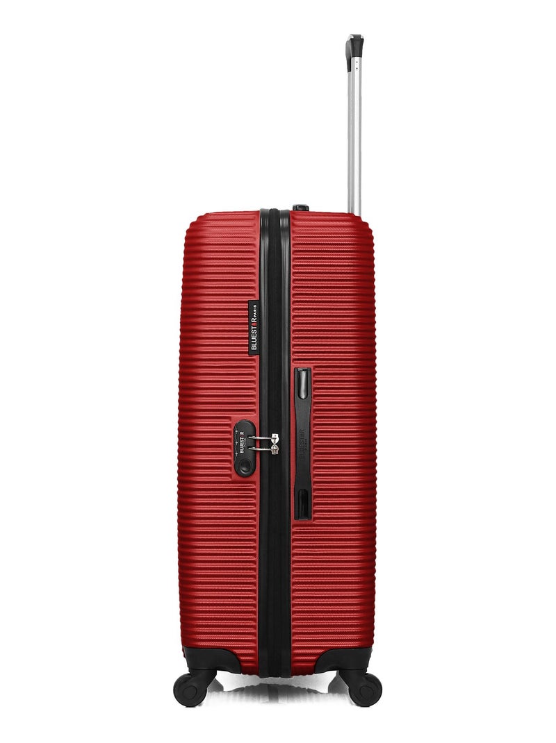 BLUESTAR - Valise Grand Format LONDON 75 cm 4 Roues Rouge - Kiabi