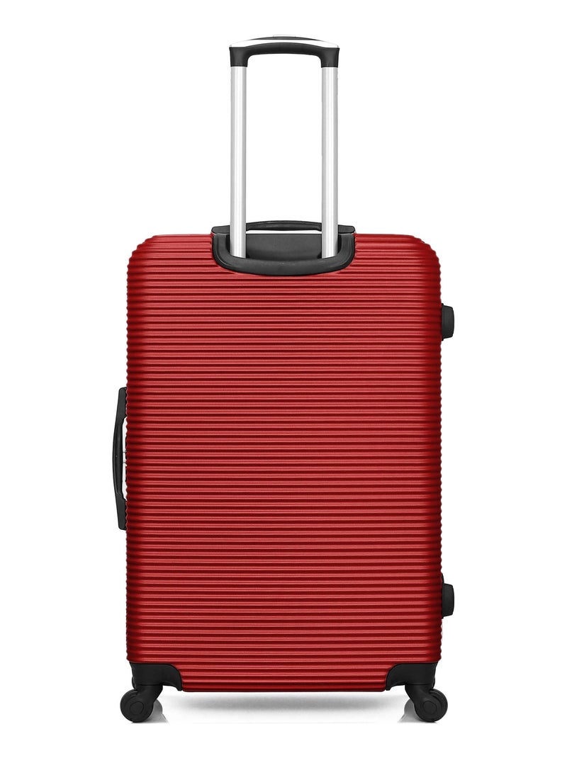 BLUESTAR - Valise Grand Format LONDON 75 cm 4 Roues Rouge - Kiabi