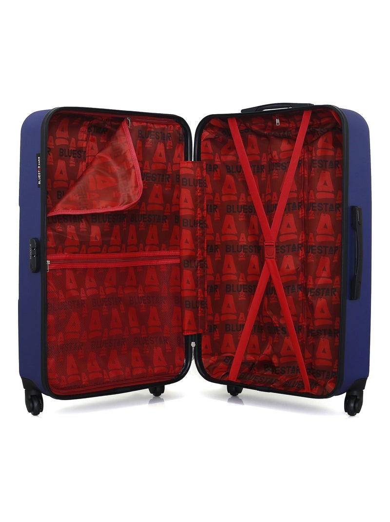 BLUESTAR - Valise Grand Format MIAMI 75 cm 4 Roues Bleu Bleu marine - Kiabi