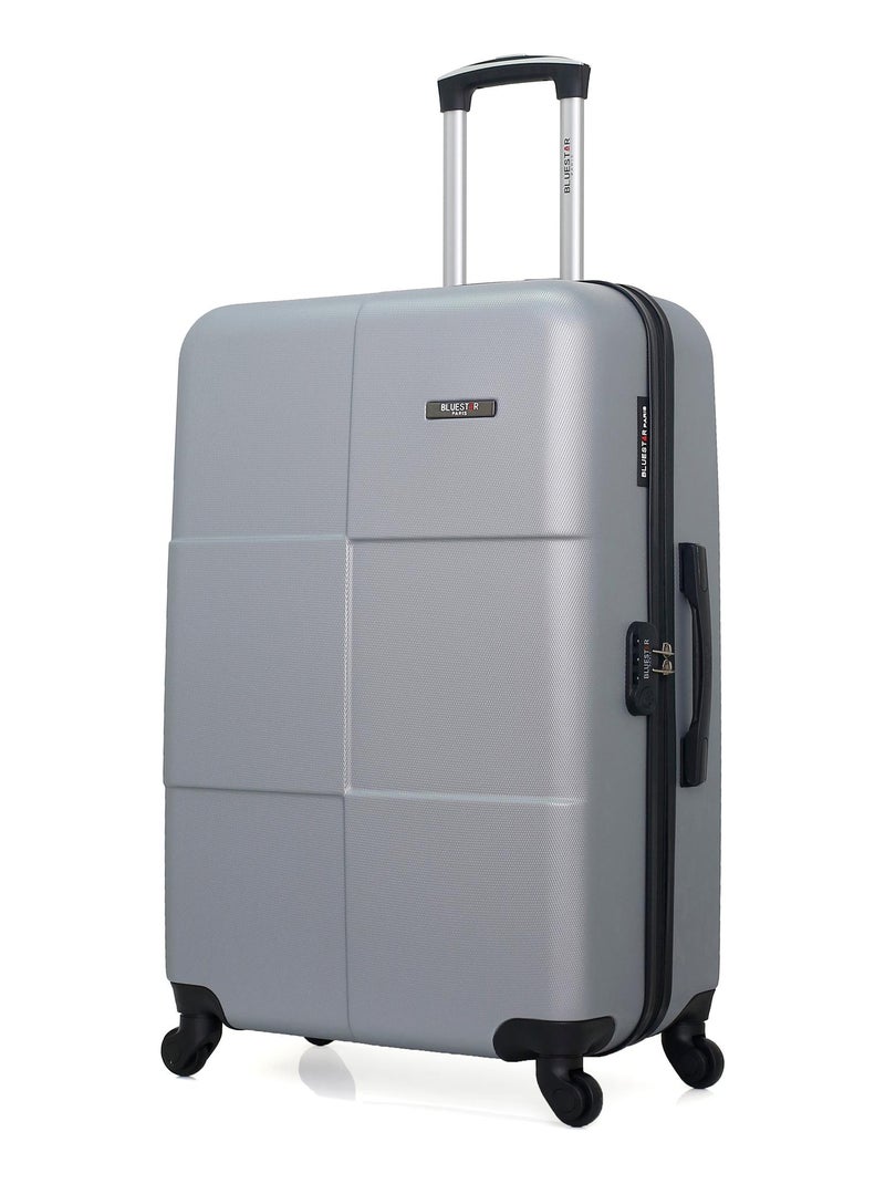 BLUESTAR - Valise Grand Format MIAMI 75 cm 4 Roues Gris - Kiabi