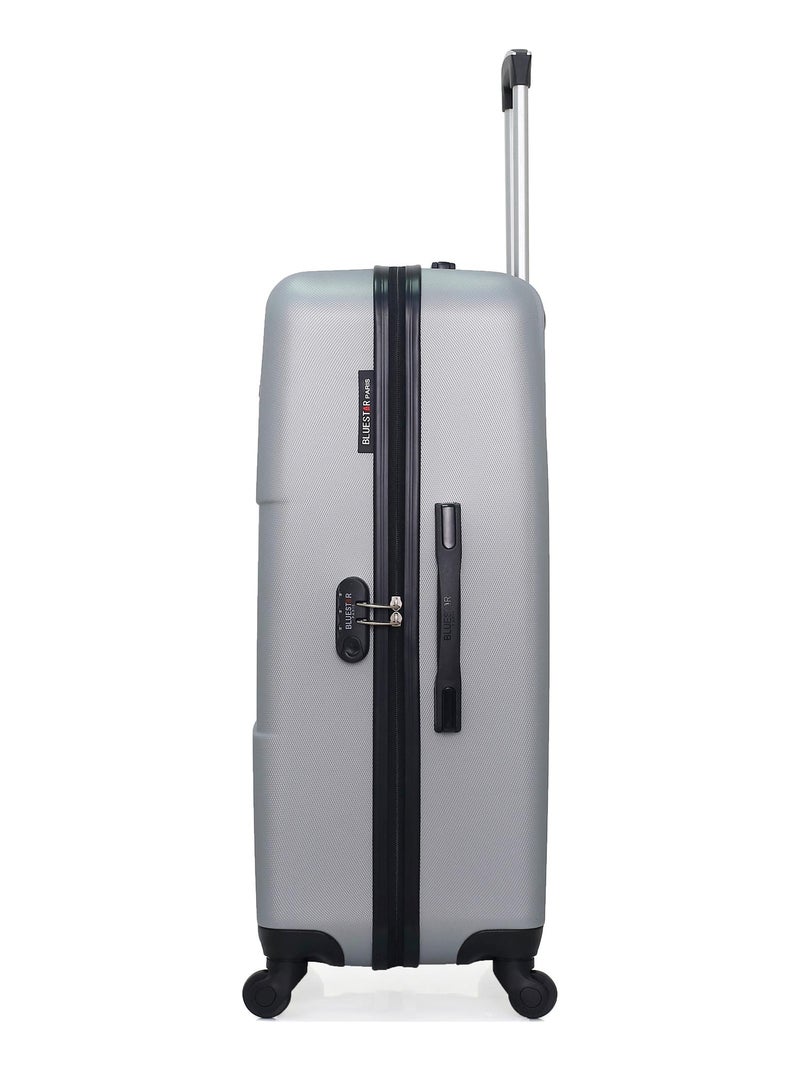 BLUESTAR - Valise Grand Format MIAMI 75 cm 4 Roues Gris - Kiabi