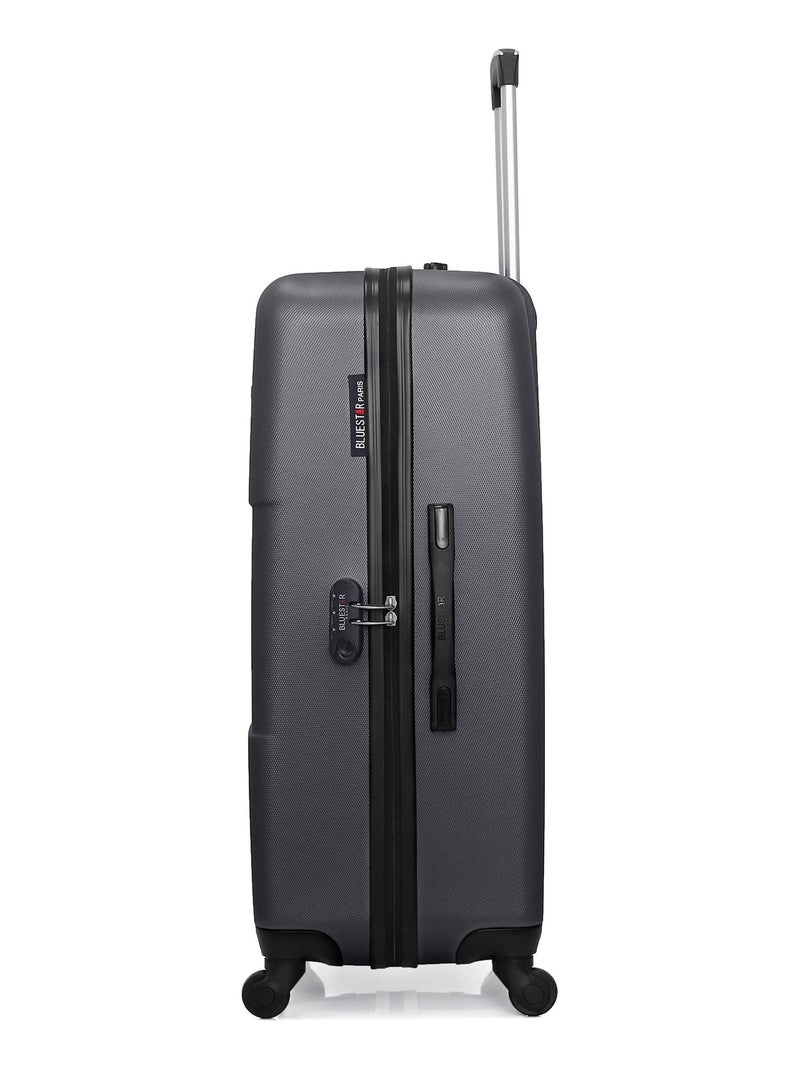 BLUESTAR - Valise Grand Format MIAMI 75 cm 4 Roues Gris foncé - Kiabi