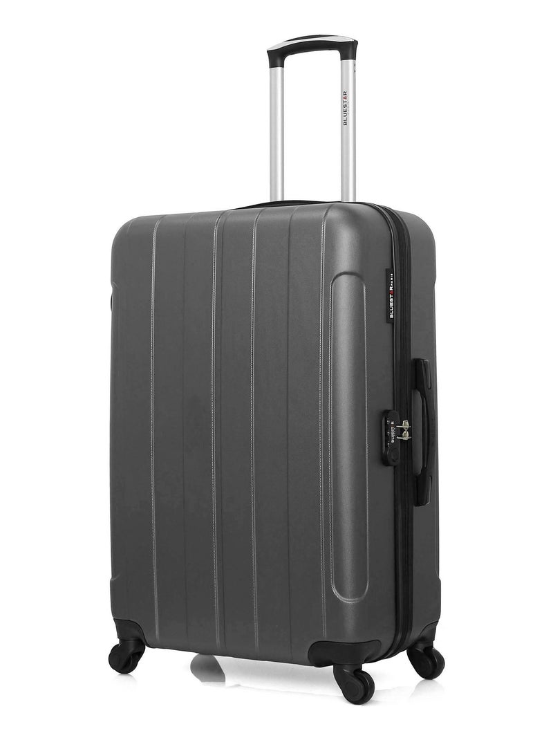 BLUESTAR - Valise Grand Format NAPOLI 75 cm 4 Roues Gris foncé - Kiabi