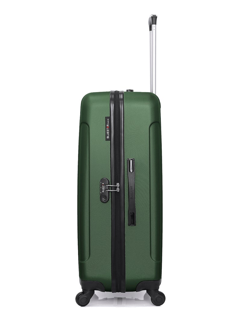 BLUESTAR - Valise Grand Format NAPOLI 75 cm 4 Roues Vert foncé - Kiabi