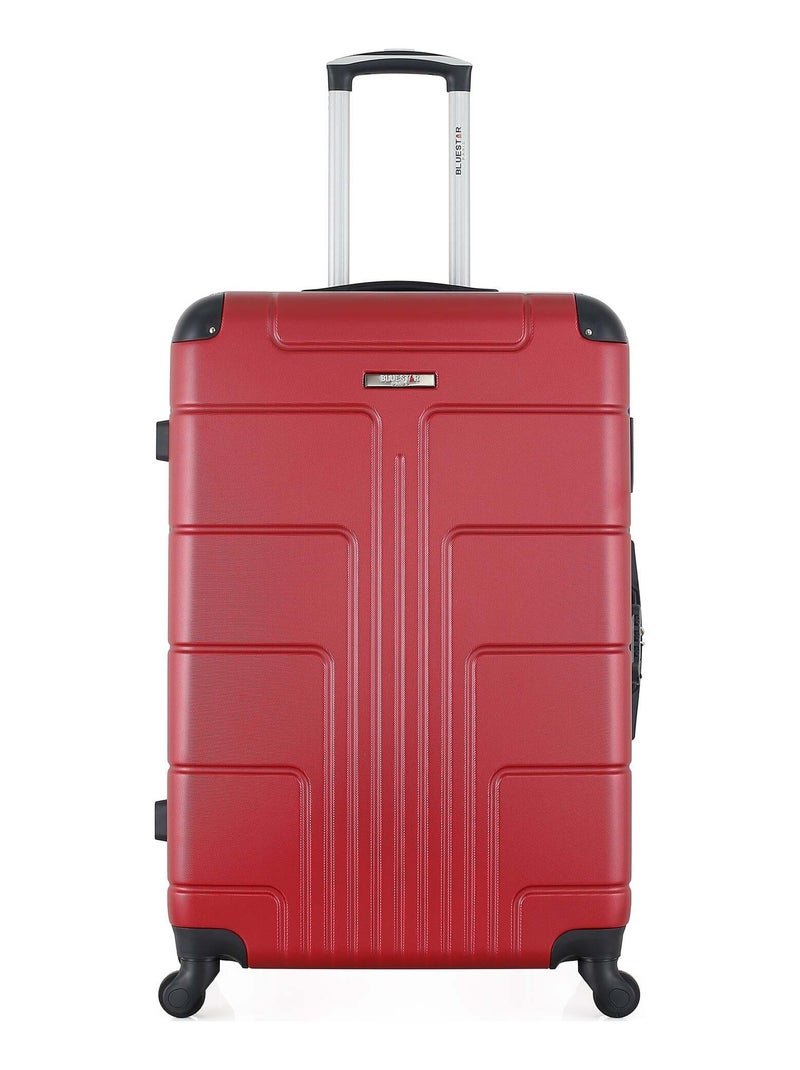 BLUESTAR - Valise Grand Format OTTAWA 75 cm 4 Roues Bordeaux - Kiabi