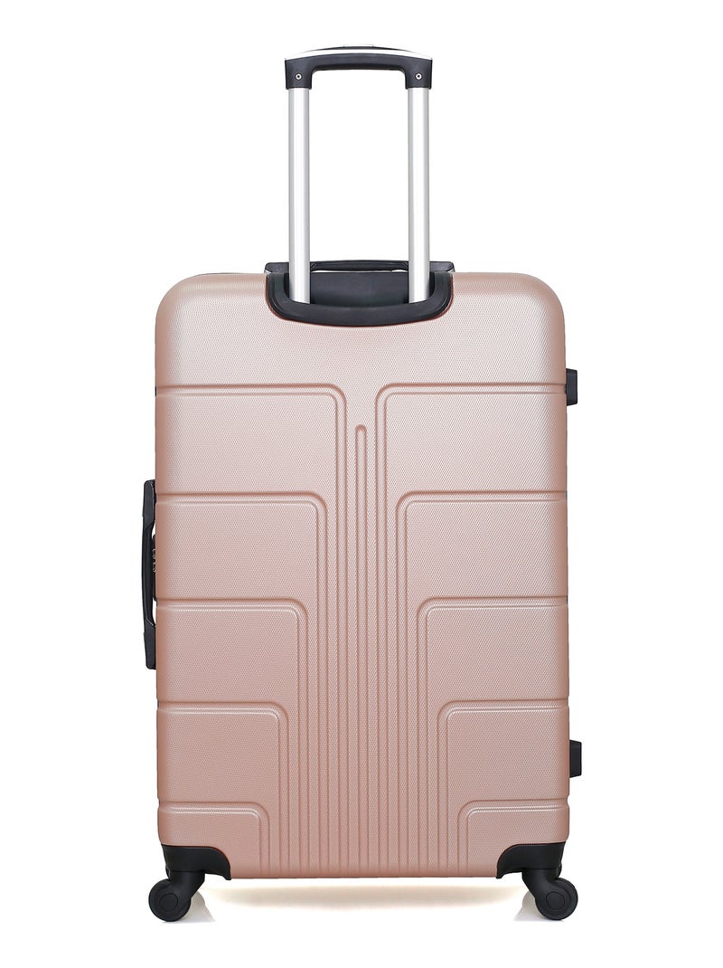 BLUESTAR - Valise Grand Format OTTAWA 75 cm 4 Roues Rose Métal - Kiabi