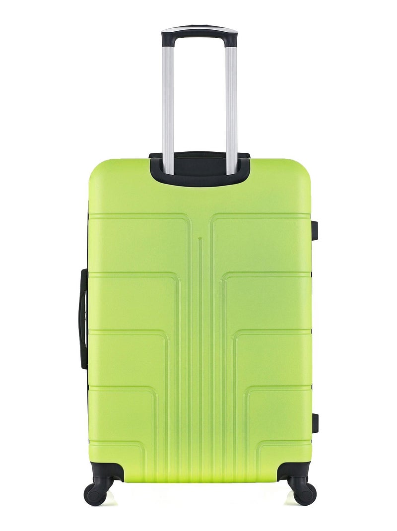 BLUESTAR - Valise Grand Format OTTAWA 75 cm 4 Roues Vert fluo - Kiabi