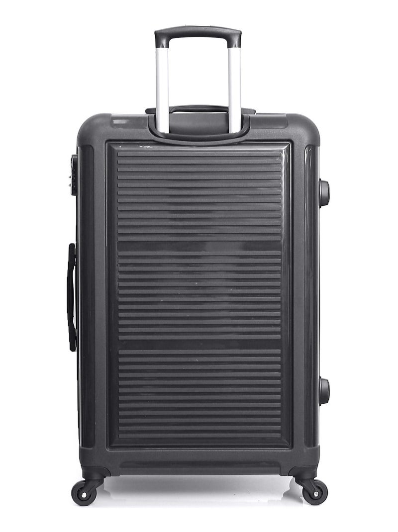 BLUESTAR - Valise Grand Format PRETORIA 75 cm 4 Roues Gris foncé - Kiabi