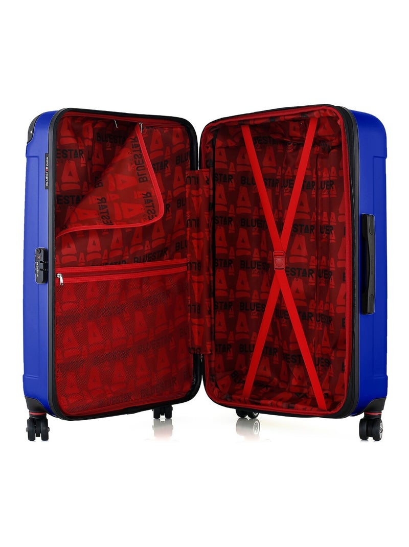 BLUESTAR - Valise Grand Format TUNIS-B 75 cm 4 Roues Bleu Bleu marine - Kiabi
