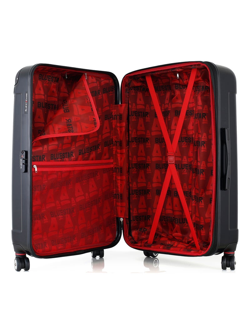 BLUESTAR - Valise Grand Format TUNIS-B 75 cm 4 Roues Noir - Kiabi