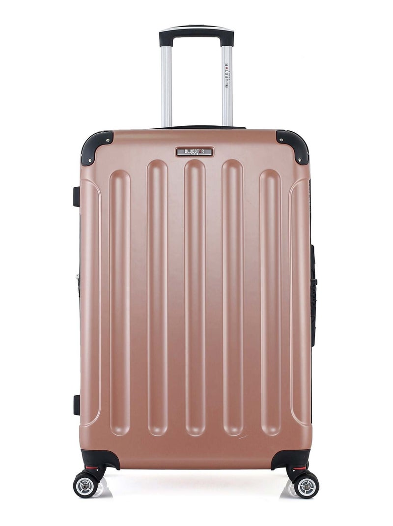 BLUESTAR - Valise Grand Format TUNIS-B 75 cm 4 Roues Rose clair - Kiabi
