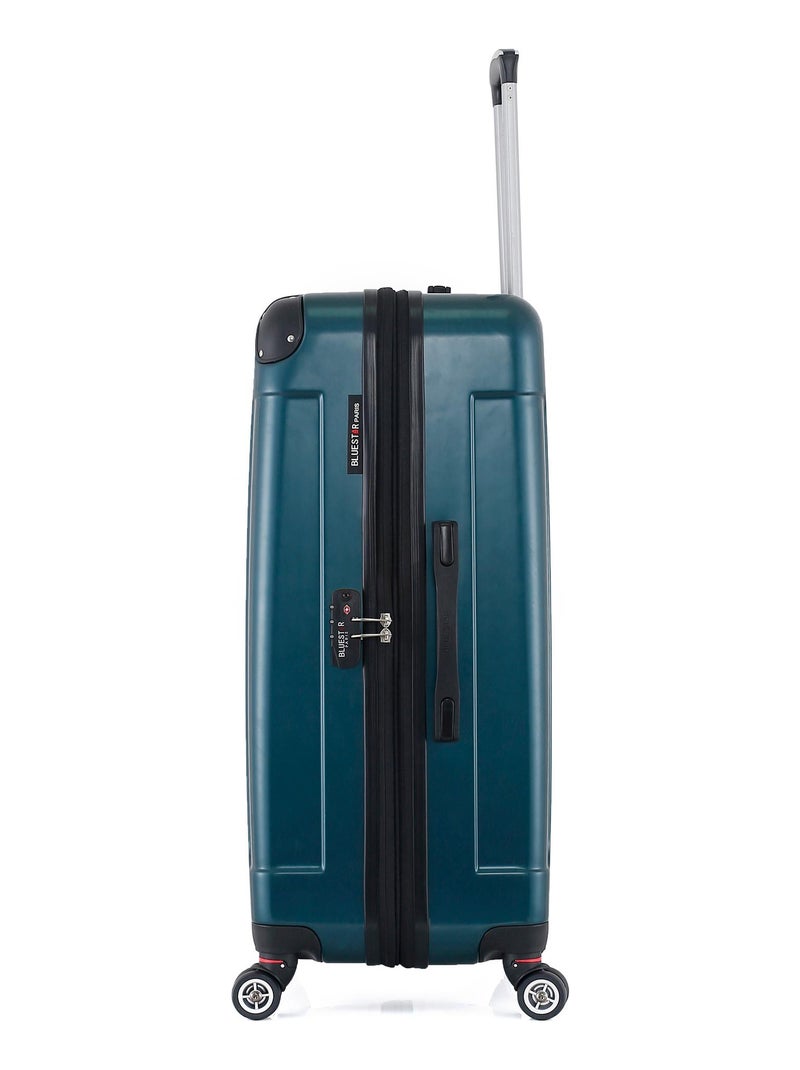 BLUESTAR - Valise Grand Format TUNIS-B 75 cm 4 Roues Vert foncé - Kiabi