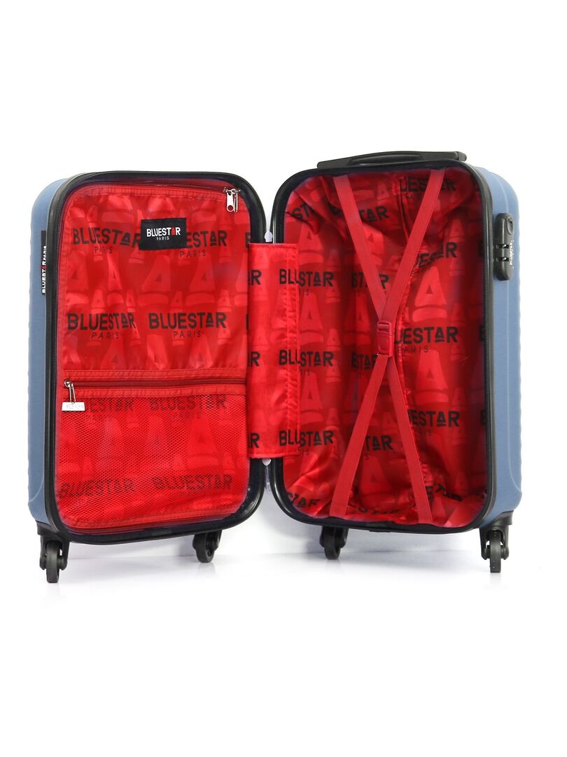 Set de 3 valises - BLUESTAR - BUCAREST - 4 roues - Gris