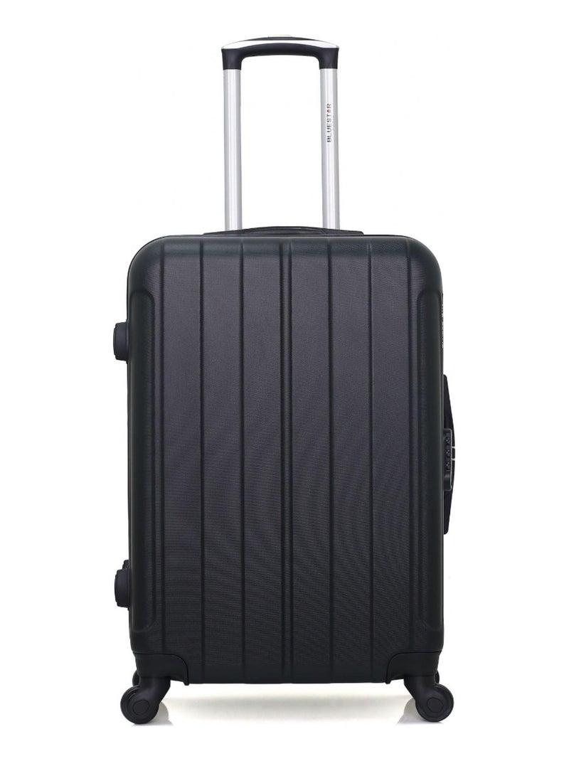 BLUESTAR - Valise Weekend ABS NAPOLI  4 Roues 65 cm Noir - Kiabi