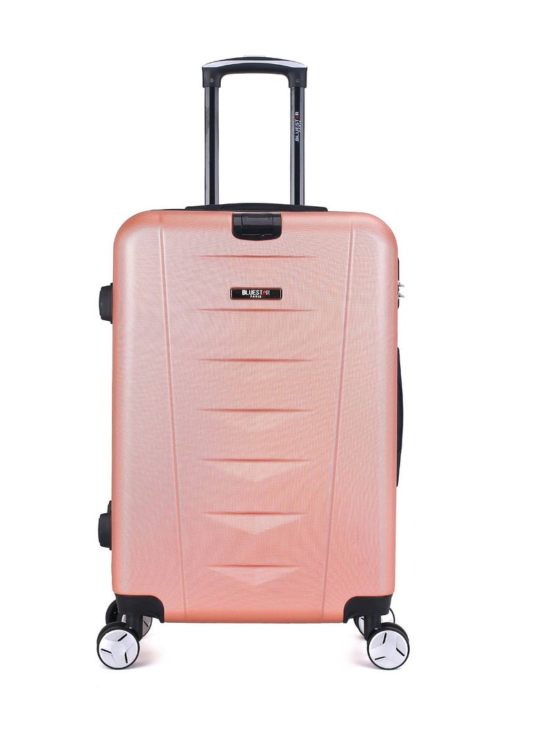 BLUESTAR - Valise Weekend AJACCIO 65 cm 4 Roues Rose clair - Kiabi