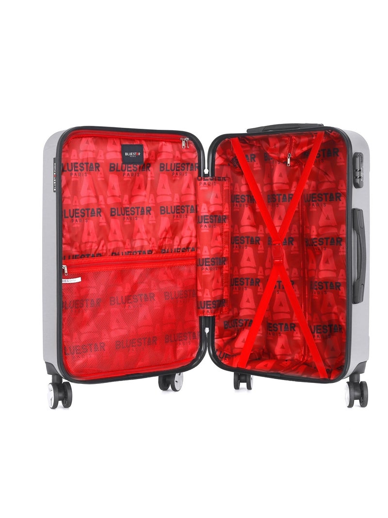 BLUESTAR - Valise Weekend BALTIMORE 65 cm 4 Roues Gris - Kiabi
