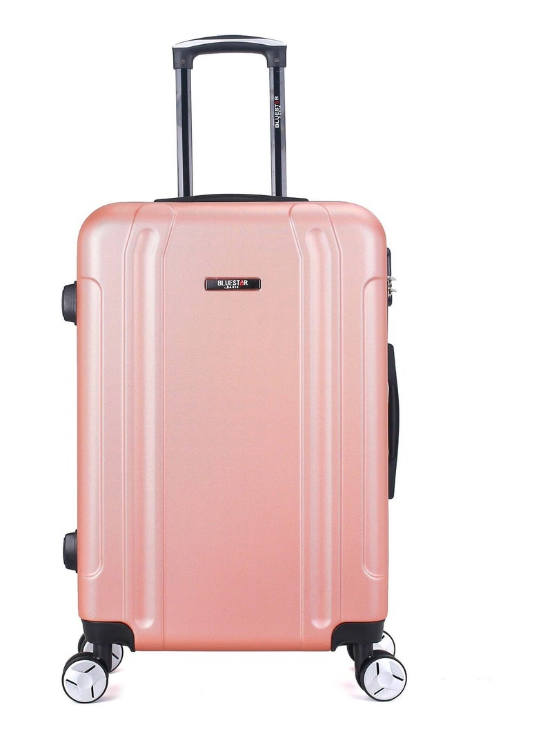 BLUESTAR - Valise Weekend BALTIMORE 65 cm 4 Roues Rose clair - Kiabi