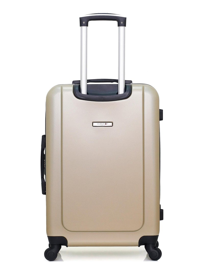 BLUESTAR - Valise Weekend BUCAREST 65 cm 4 Roues Beige - Kiabi