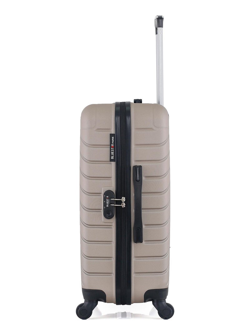 BLUESTAR - Valise Weekend CITE 65 cm 4 Roues Beige - Kiabi