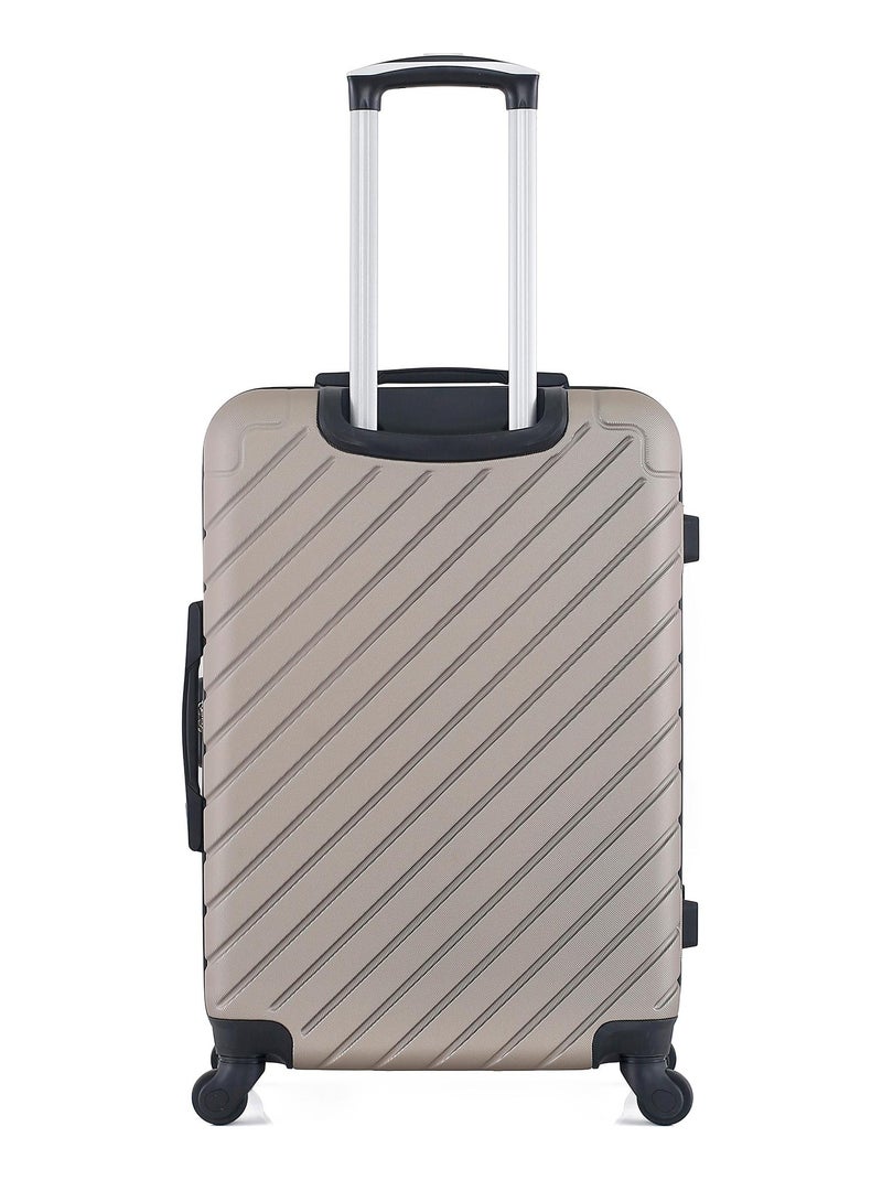 BLUESTAR - Valise Weekend CITE 65 cm 4 Roues Beige - Kiabi