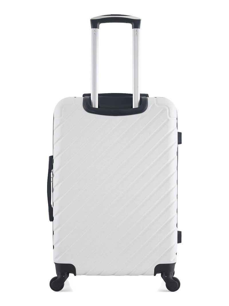 BLUESTAR - Valise Weekend CITE 65 cm 4 Roues Blanc - Kiabi