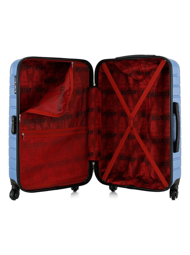 BLUESTAR - Valise Weekend CITE 65 cm 4 Roues Bleu - Kiabi