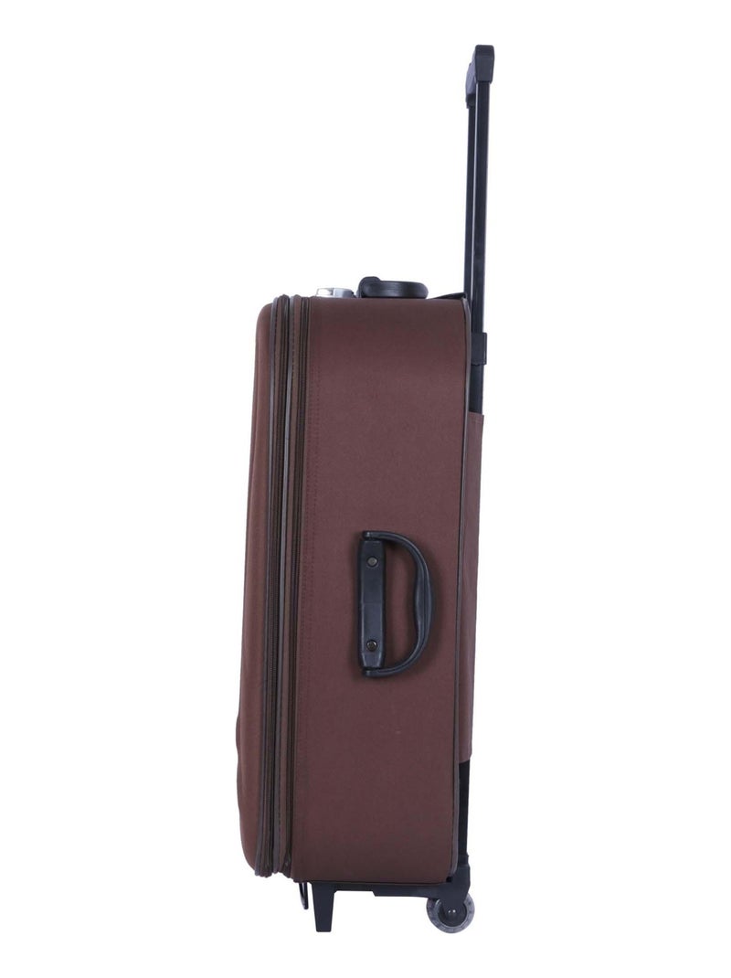 BLUESTAR - Valise Weekend DACCA 67 cm 2 Roues Marron - Kiabi