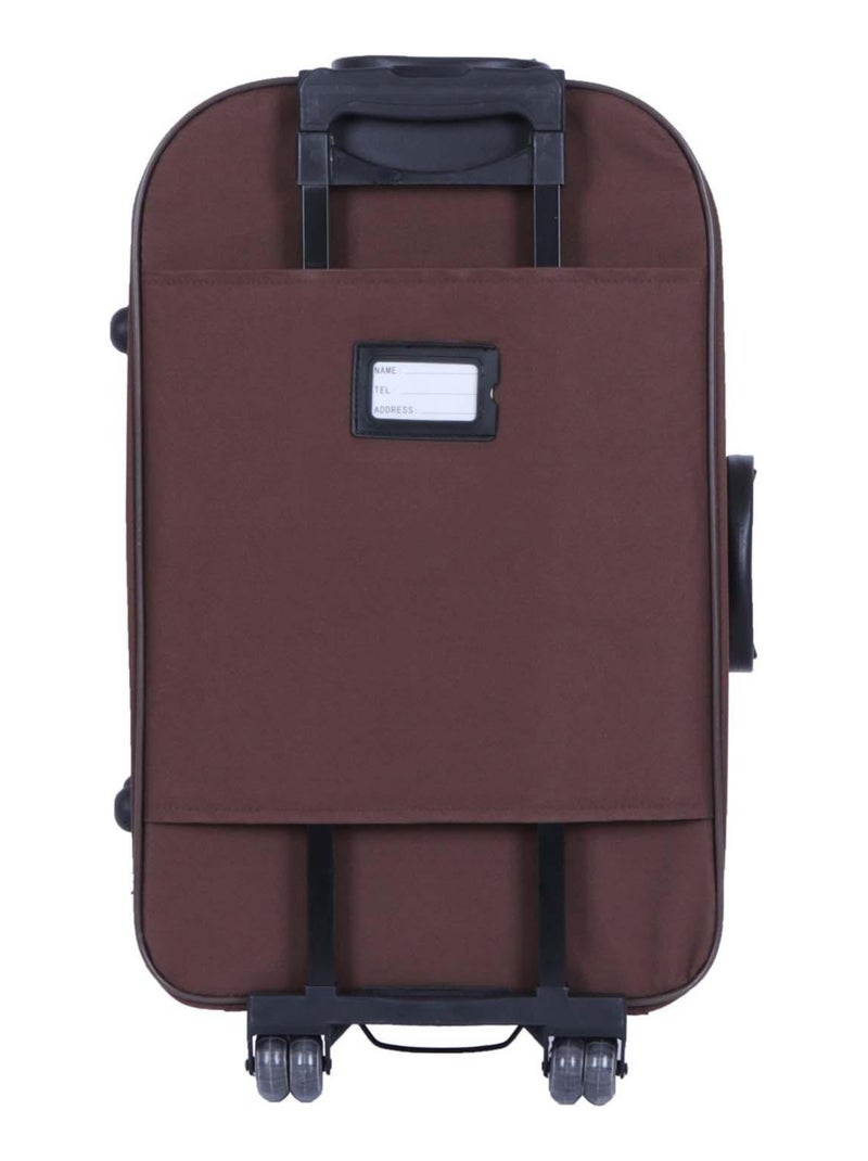 BLUESTAR - Valise Weekend DACCA 67 cm 2 Roues Marron - Kiabi