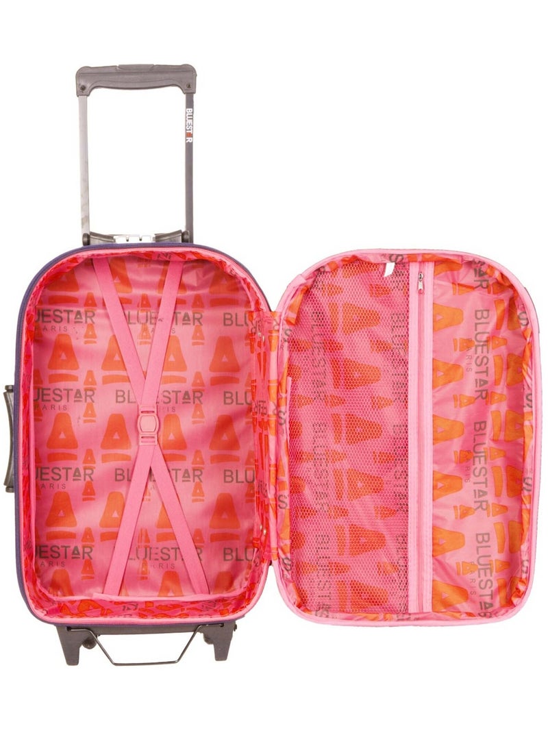 BLUESTAR - Valise Weekend DACCA 67 cm 2 Roues Marron - Kiabi